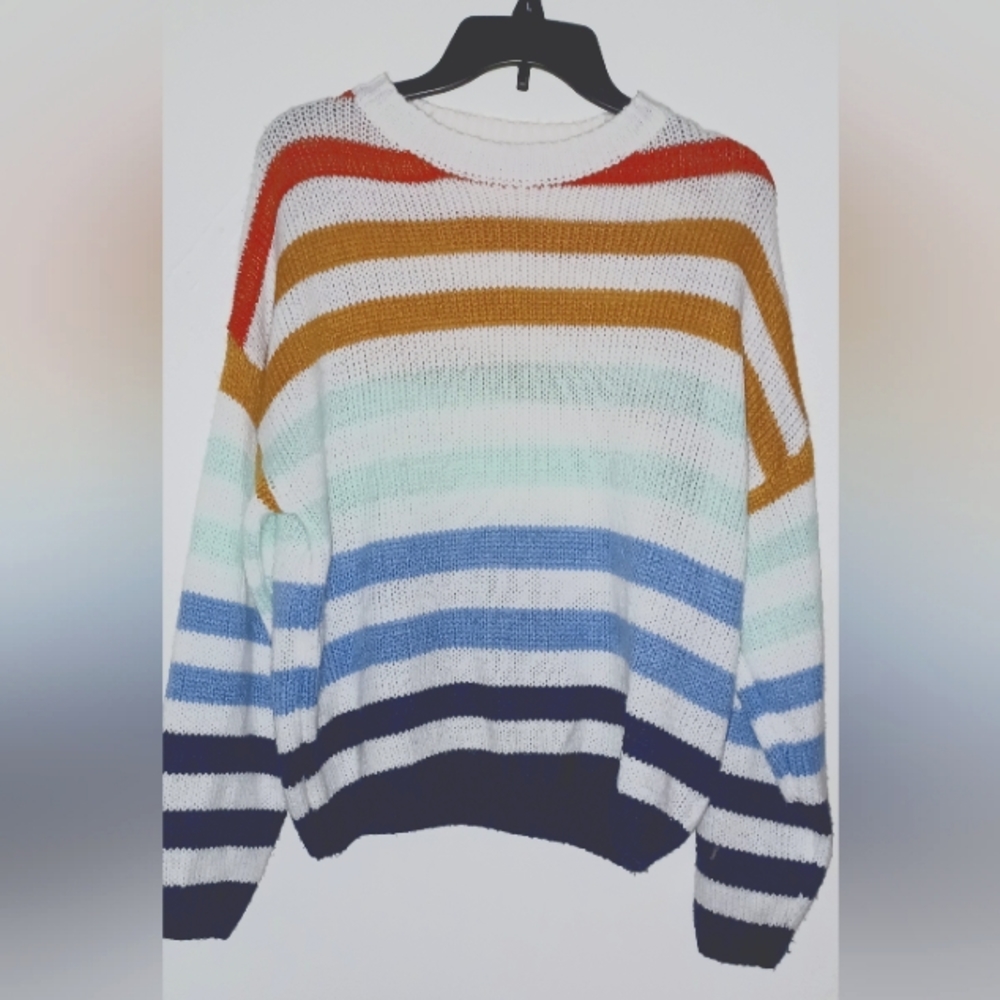 Womens Large  Striped sweater